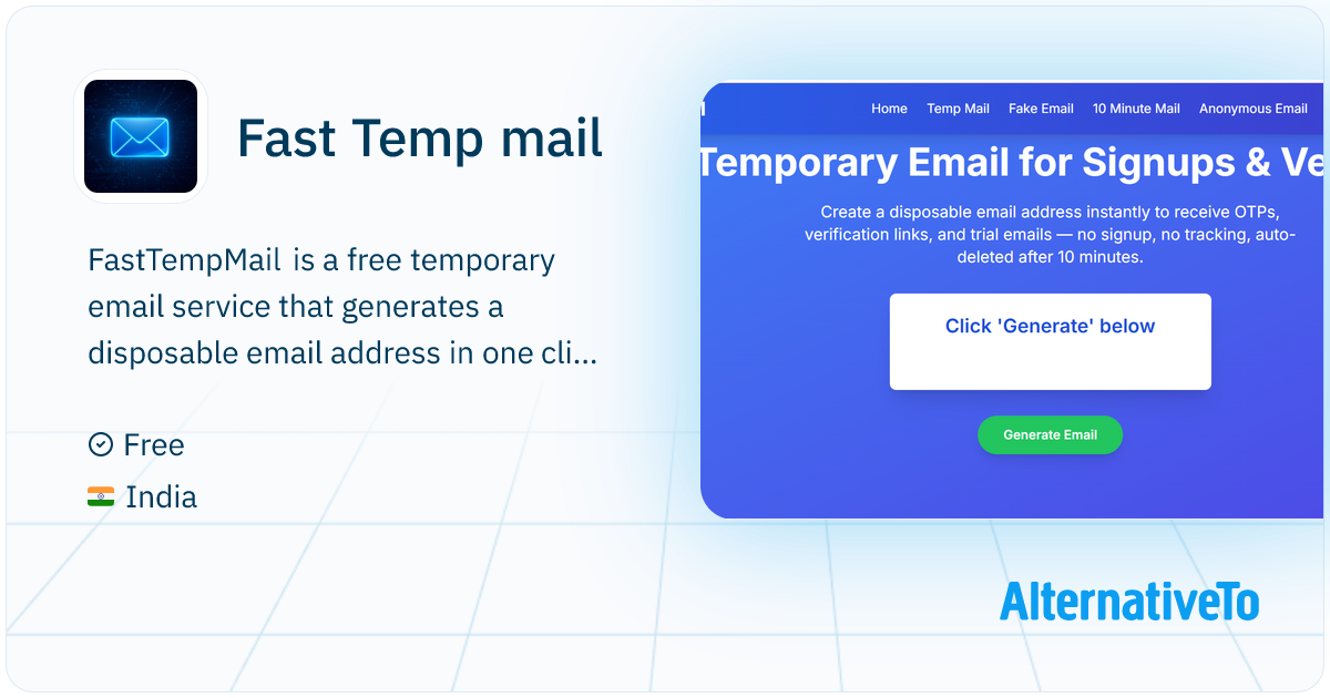 Fast Temp mail: Instant disposable email address generator with AI ...