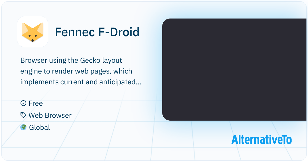 Fennec F-Droid : Web Browser using the Gecko layout engine to render ...