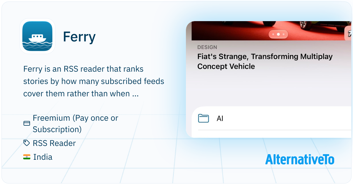 Ferry: An RSS reader for iPhone, iPad and Mac that ranks your feeds by ...