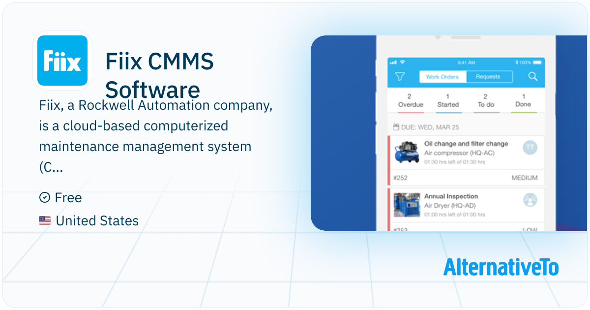 Fiix CMMS Software: Fiix, a Rockwell Automation company, is a cloud ...