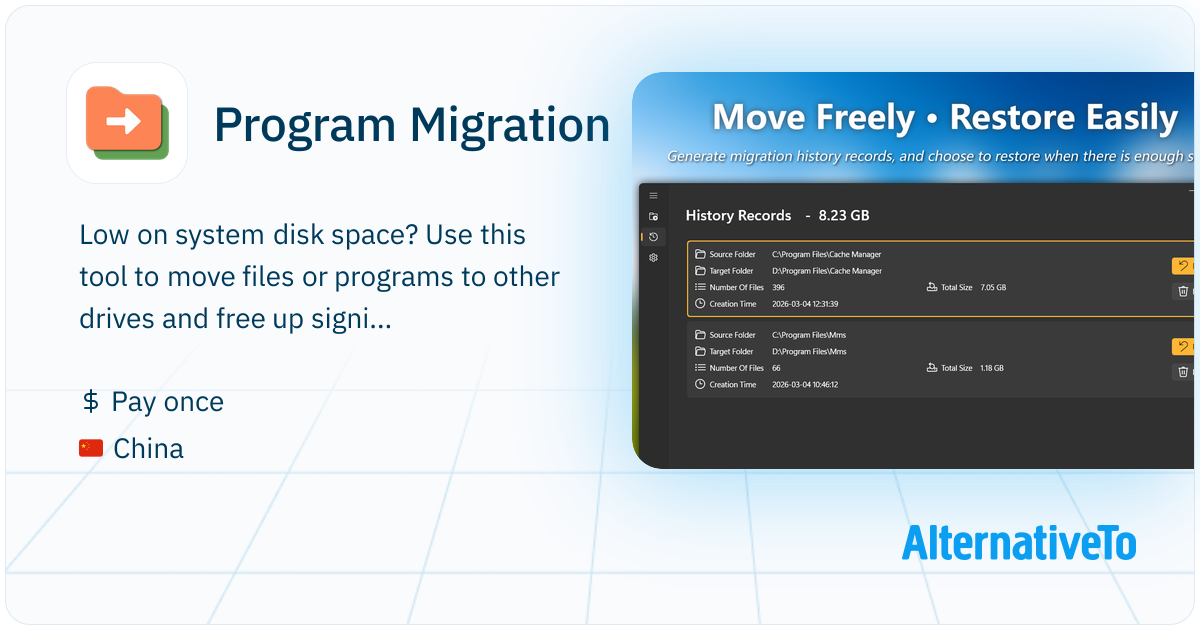 Program Migration: Free up space on the system drive by moving programs ...