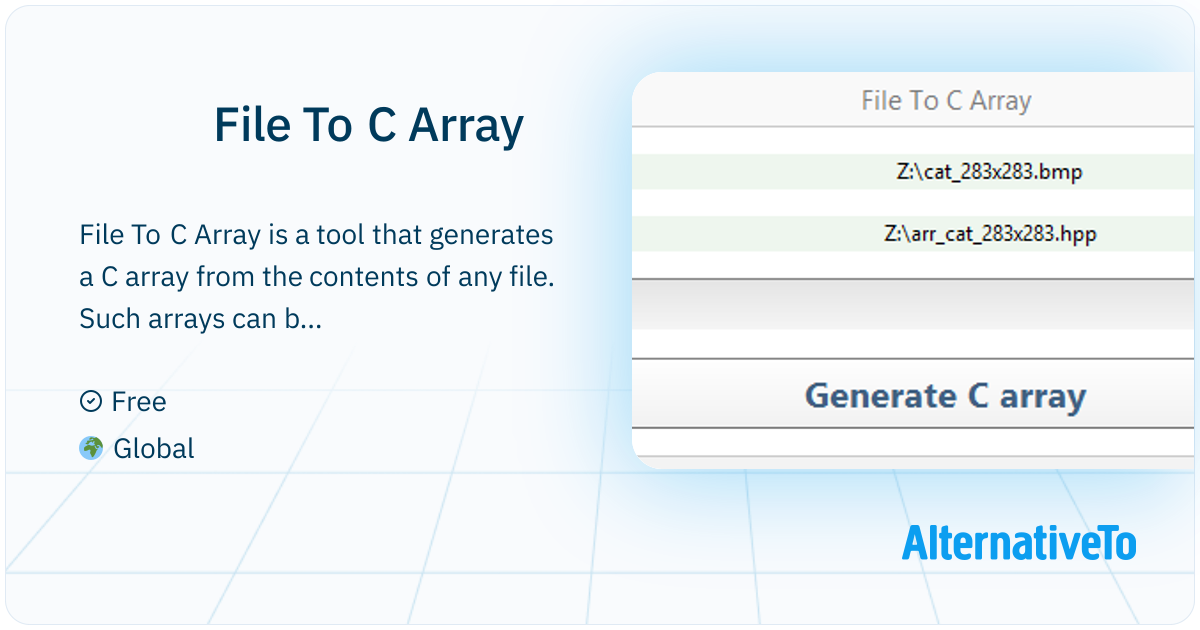 File To C Array: Generate a C array from the contents of any file ...