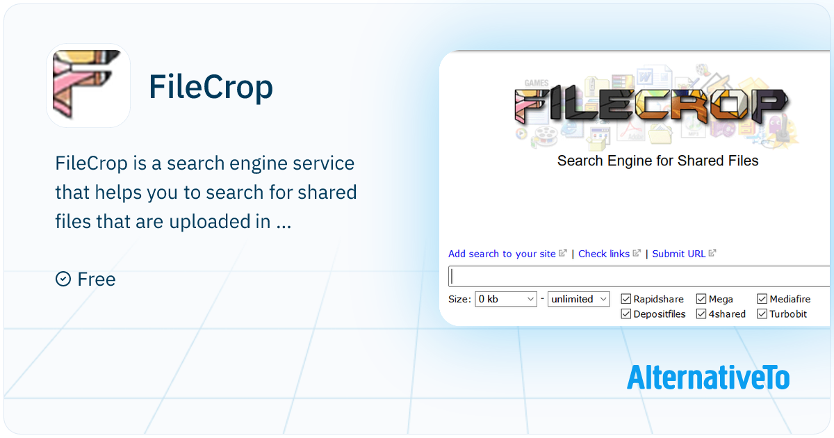 FileCrop: Search Rapidshare Mediafire and Hotfile files easy and fast ...