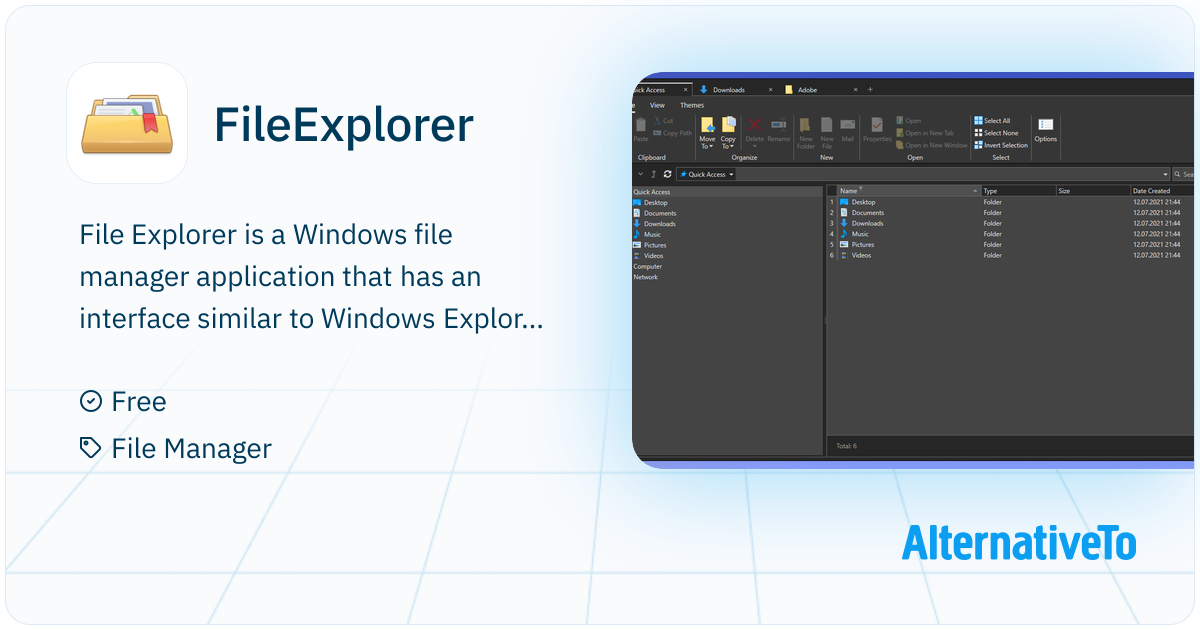 FileExplorer: An open-source, portable enhanced File Explorer with tabs ...