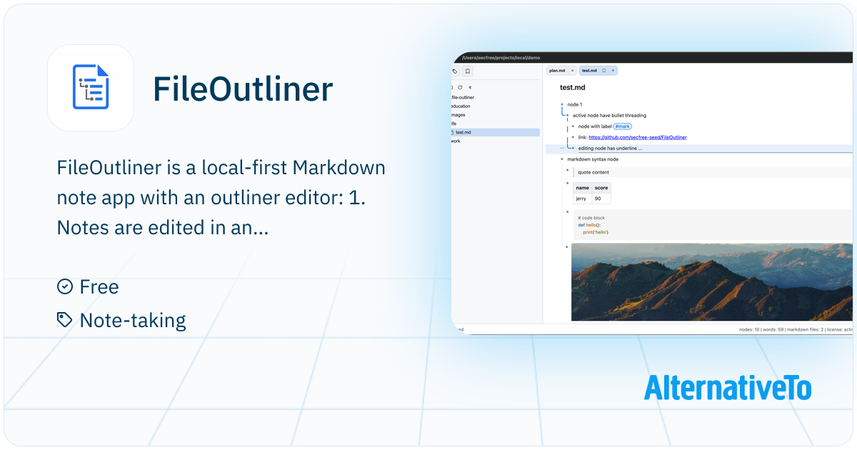 Outliner Def FileOutliner: A local-first Markdown note app with an outliner editor ...