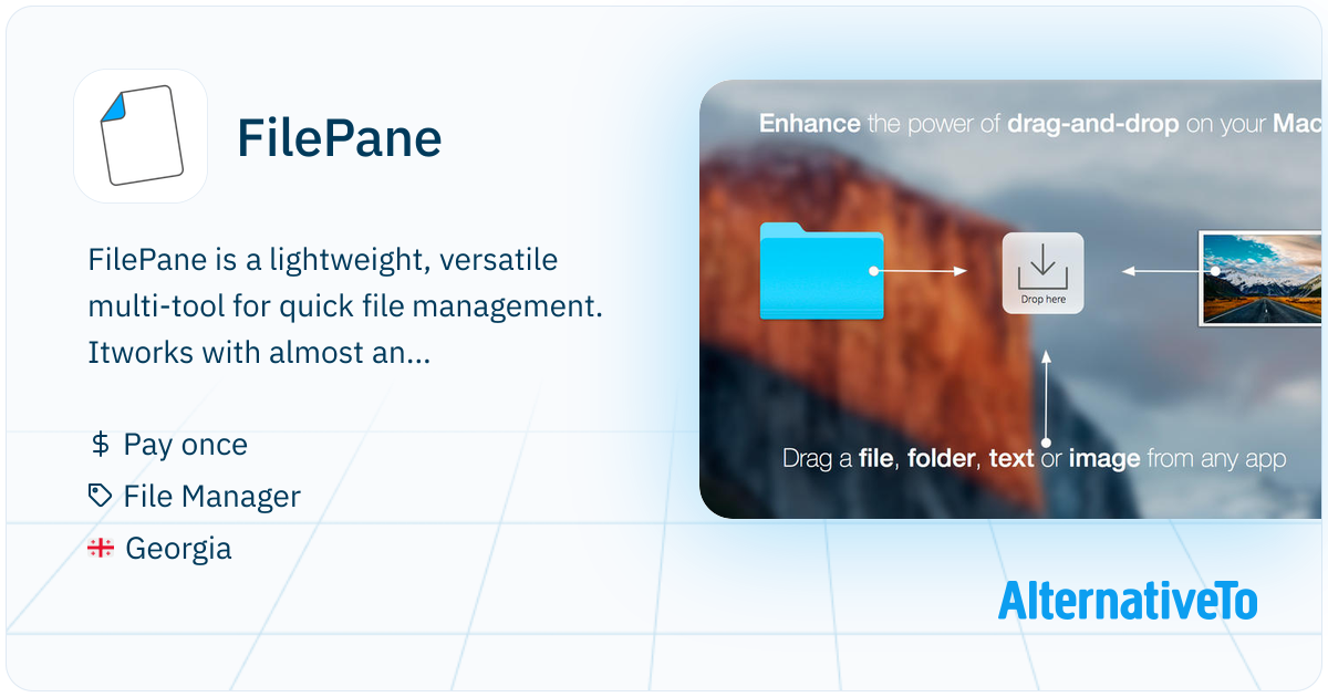 FilePane: A nice app to deal with Finder files on OSX with drag and ...