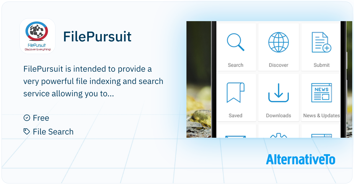 FilePursuit Search the web for files, videos, audios, eBooks, software