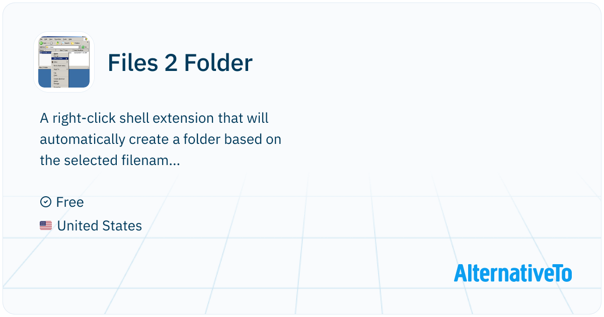 Files 2 Folder: A right-click shell extension that will automatically ...