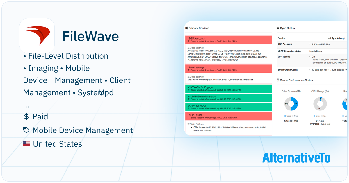 Filewave Clients FileWave: Cross platform MDM plus updates, imaging, licensing, and more ...