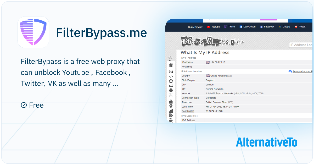 FilterBypass.me: FilterBypass is a free web proxy that can unblock ...