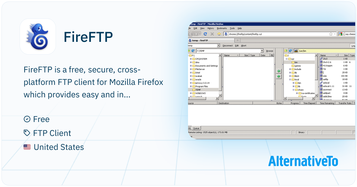 FireFTP: Free, secure, cross-platform FTP | AlternativeTo