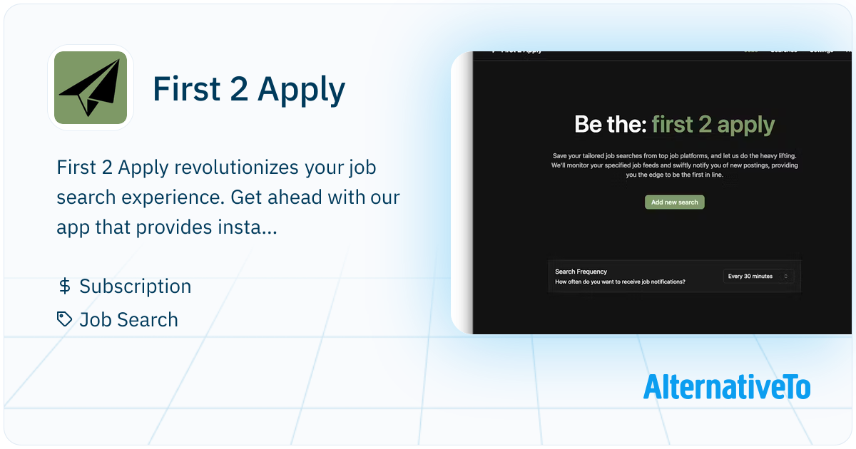 First 2 Apply: Stop wasting precious time on endless searches ...