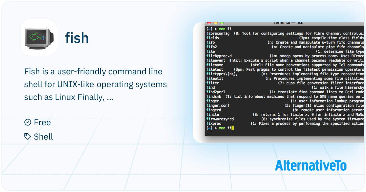 fish: The friendly interactive shell | AlternativeTo