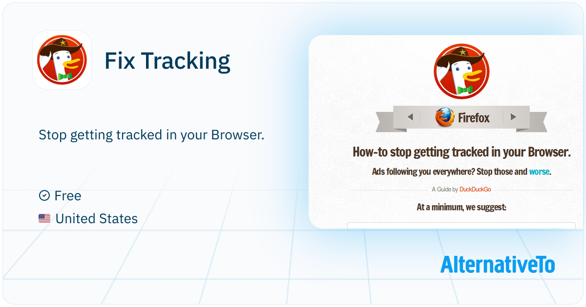 Fix Tracking: Stop getting tracked in your Browser | AlternativeTo