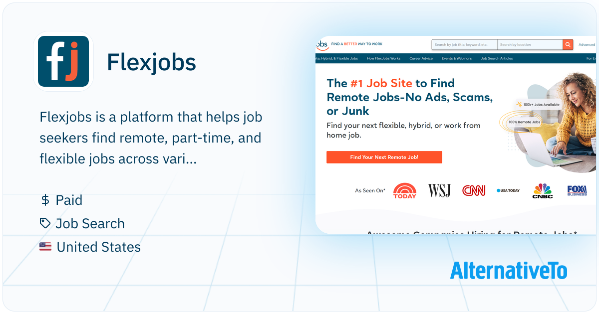 Flexjobs: Curated flexible remote jobs with listing verification ...