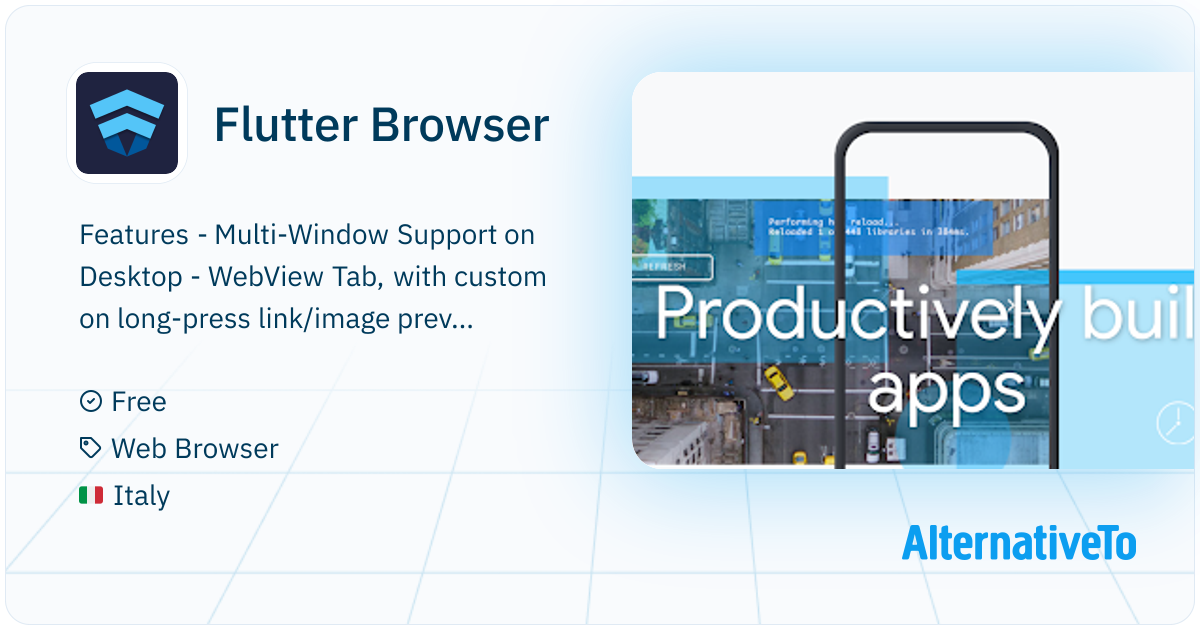 Flutter Browser: A Full-Featured Mobile and Desktop Browser App (such ...
