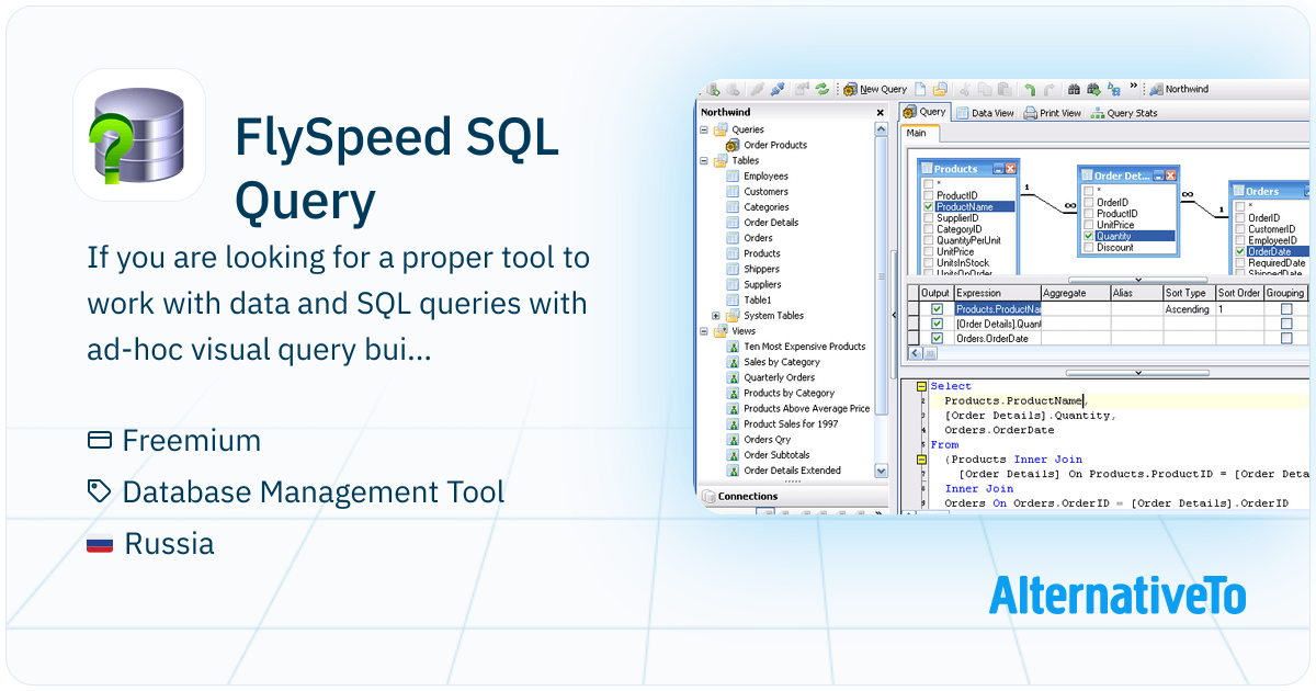 FlySpeed SQL Query: Free tool to work with SQL queries and data that ...