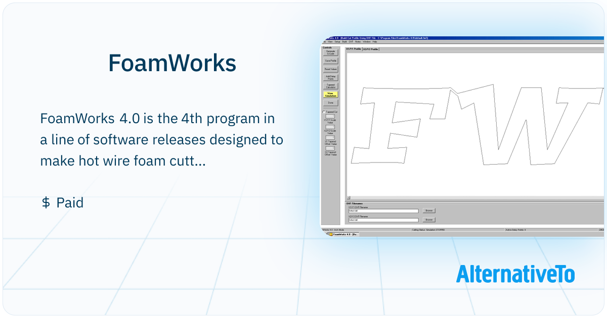 FoamWorks: 4.0 is the 4th program in a line of software releases ...