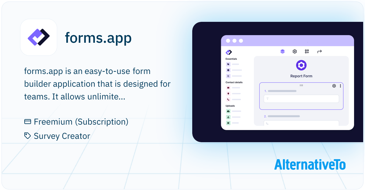 App Formet forms.app: Easy-to-use form builder application that is designed for ...