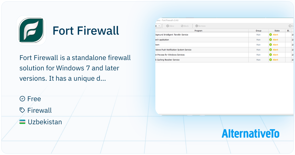Fort Firewall: Standalone Windows firewall with flexible rule options ...