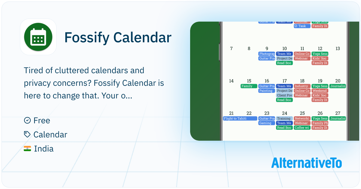 Object First Calendar Fossify Calendar: Your privacy-aware, open-source calendar with ...