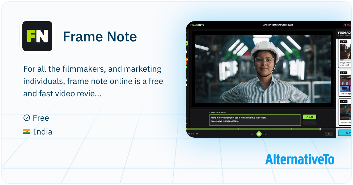 Frame Note: A fast, private way to review video. No uploads, no ...