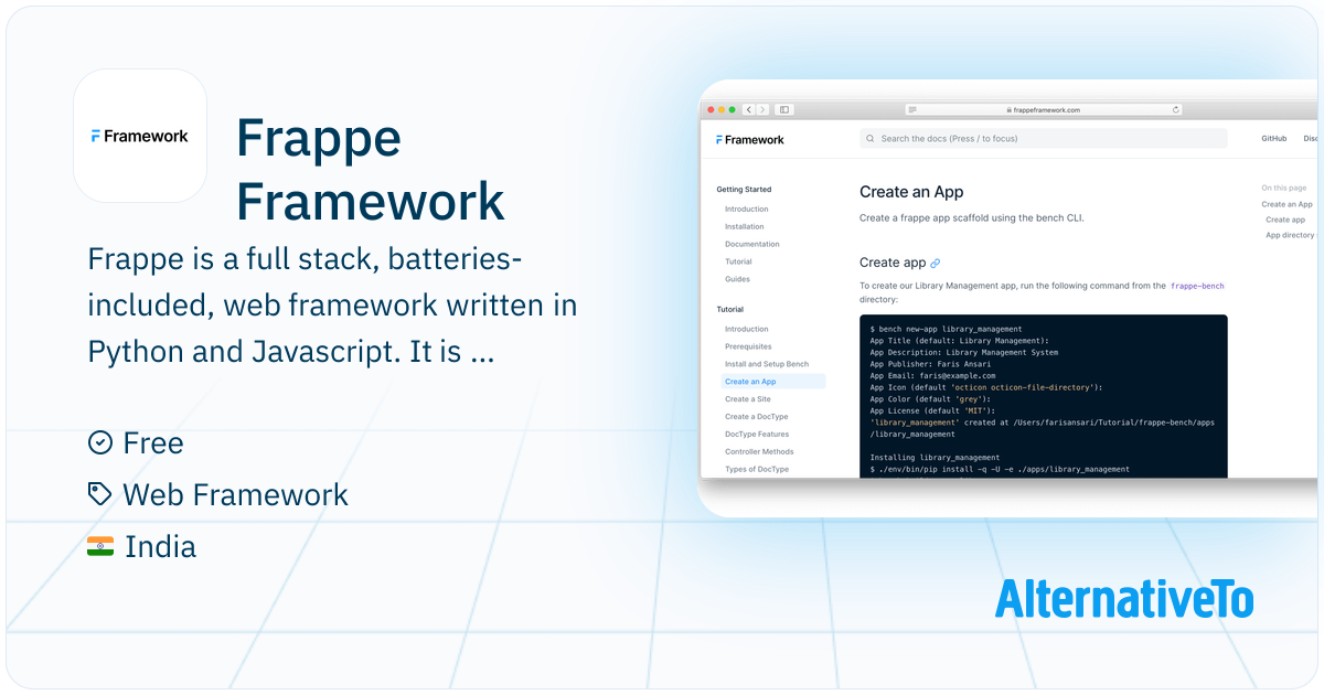 Frappe Framework: Low code web framework for real world applications ...