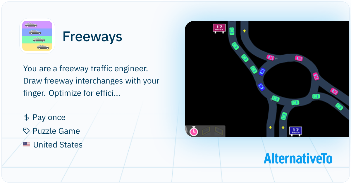 Freeways: Freeway traffic engineering simulation game | AlternativeTo