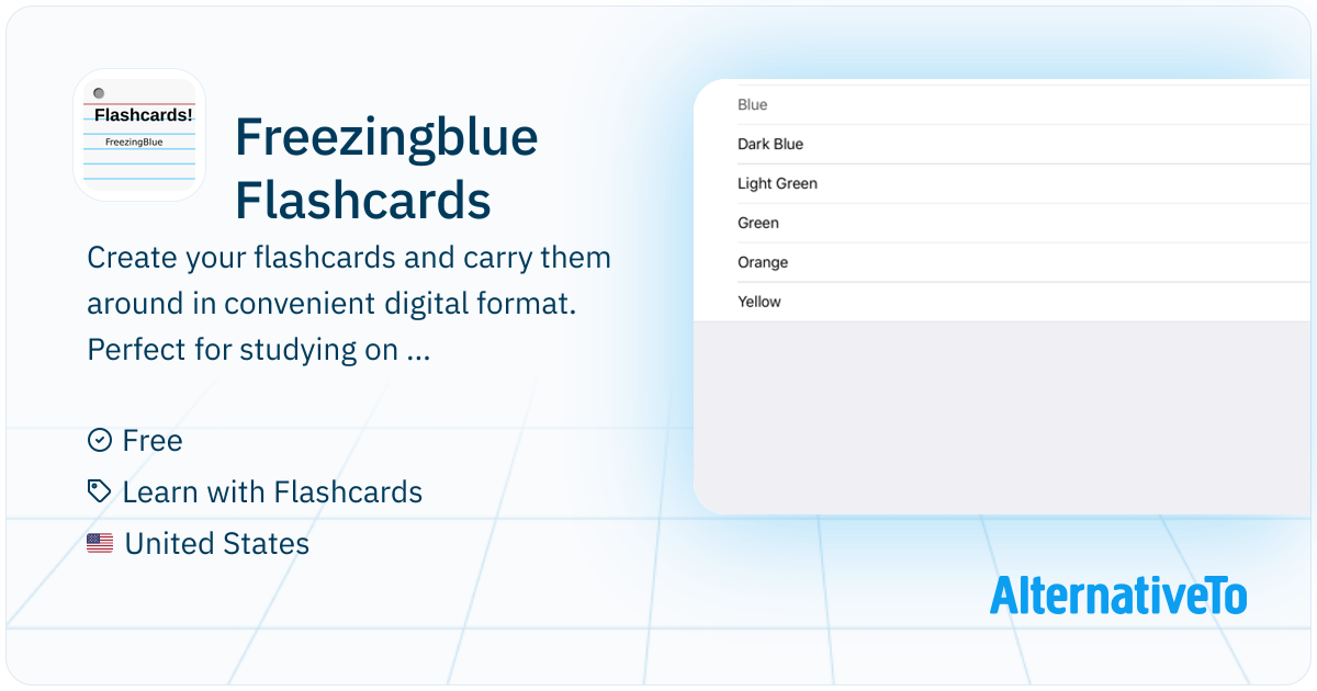 Freezingblue Flashcards: Create your flashcards and carry them around ...