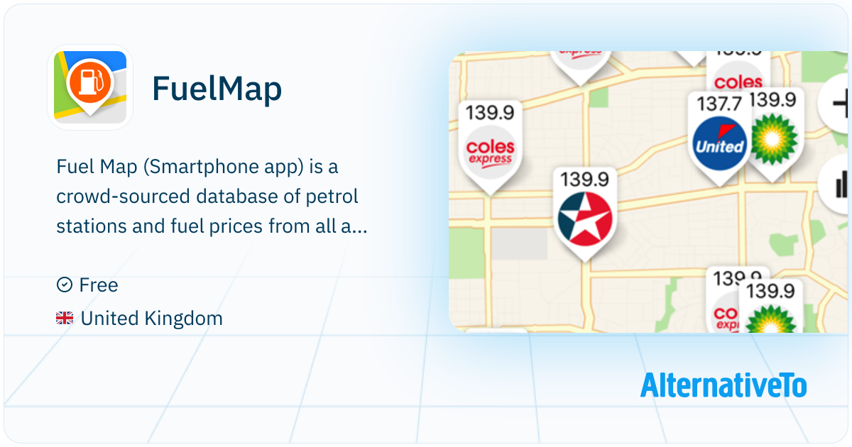 Fuel Tech Map Example FuelMap: Fuel Map (Smartphone app) is a crowd-sourced database of ...
