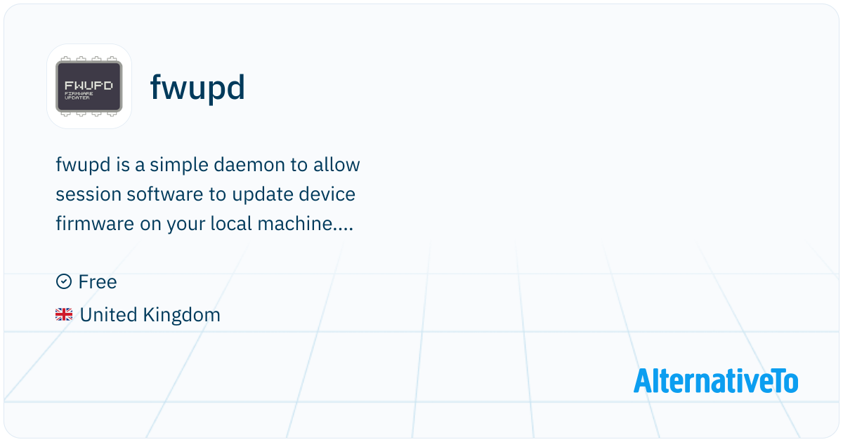 Fwupd fwupd: A system daemon to allow session software to update firmware ...