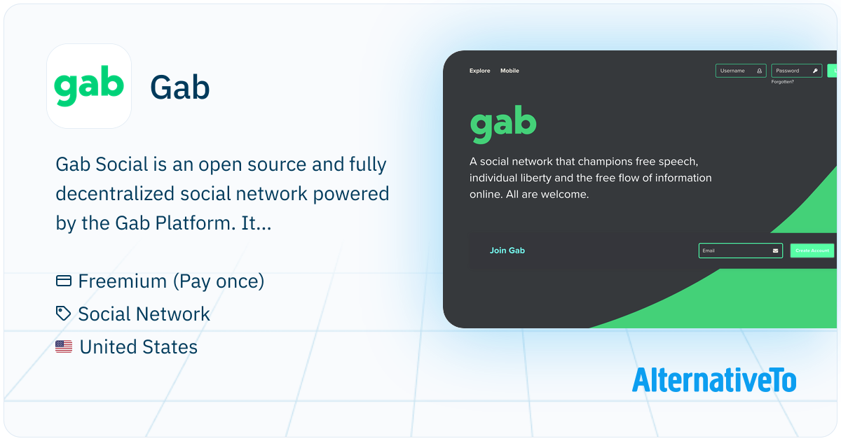 Gab: A social network that champions free speech, individual liberty ...