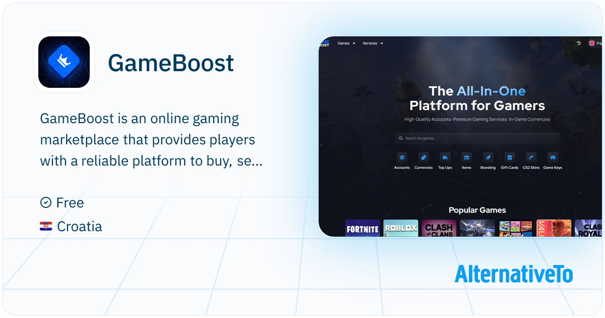 Gameboost Cartoon GameBoost: All-in-one marketplace that offers top-quality accounts ...