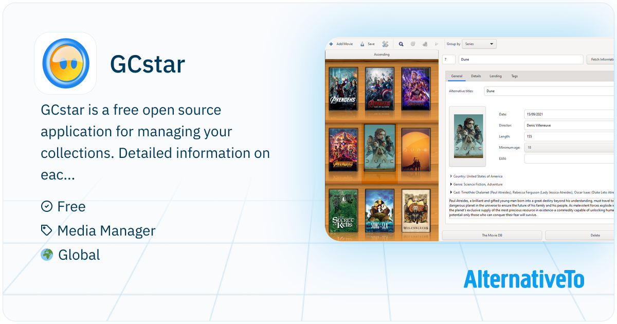 Gcstar Windows GCstar: Desktop application to manage of various types of collections ...