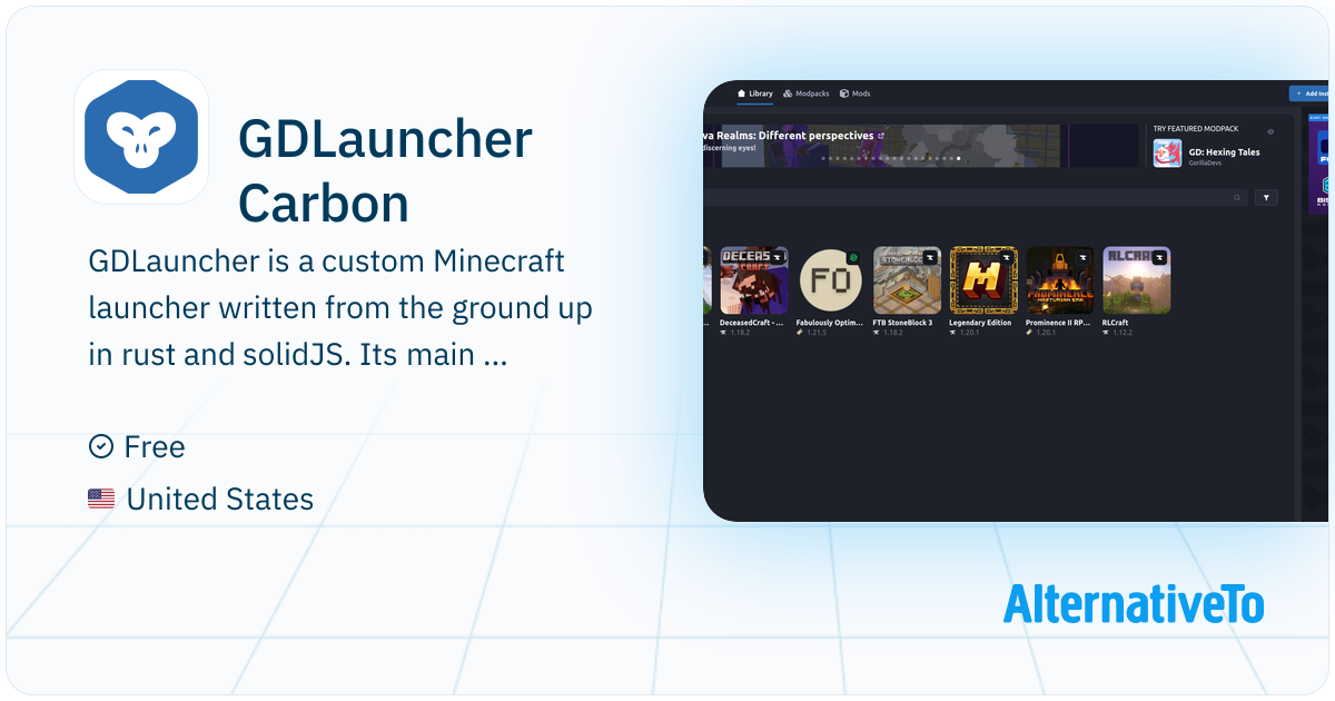GDLauncher Carbon: Simple, yet powerful Minecraft custom launcher with ...