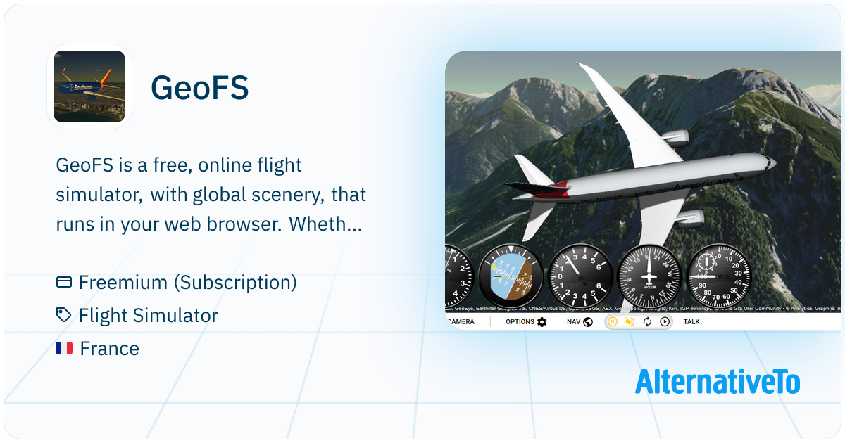 Ge Fs GeoFS: Multiplayer flight simulator based on worldwide aerial imagery ...