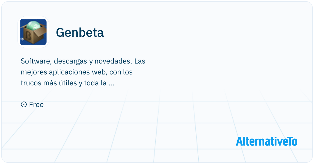 Genbeta Software Genbeta: Software, descargas y novedades | AlternativeTo