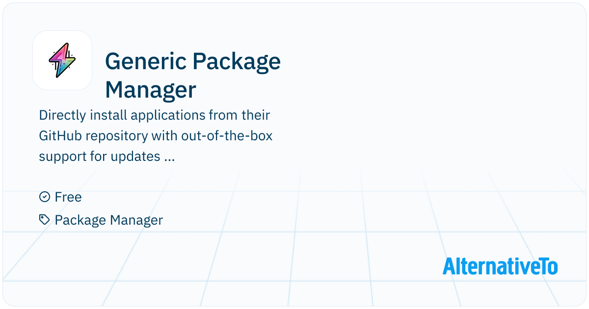 Generic Package Manager: Directly install applications from their ...