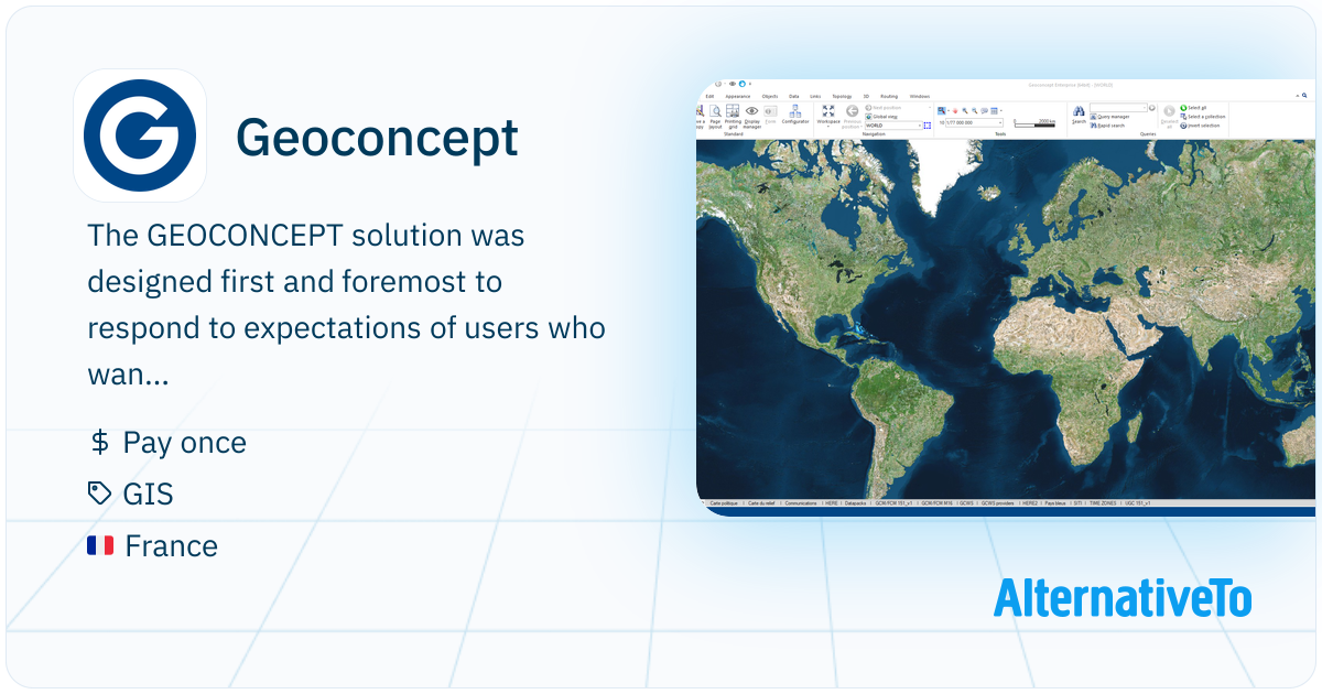 Geoconcept Geoconcept: The GEOCONCEPT solution was designed first and | AlternativeTo
