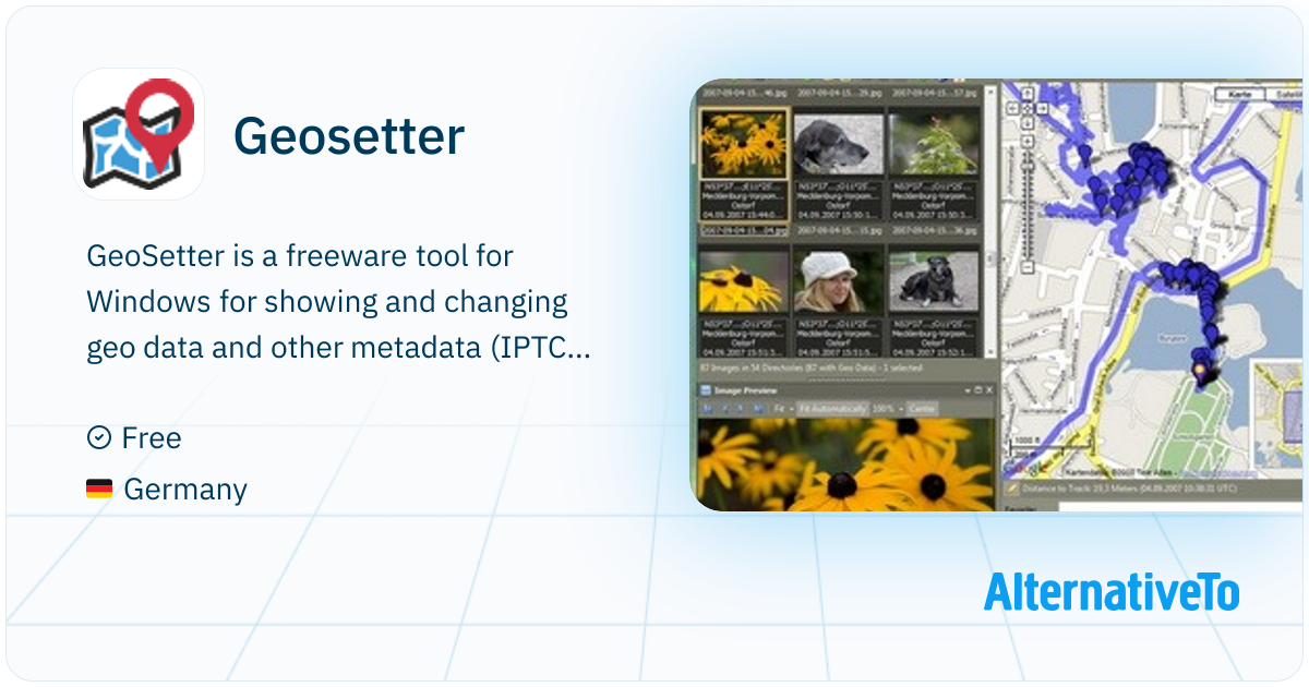 Geosetter: Freeware tool for Windows for showing and changing geo data ...