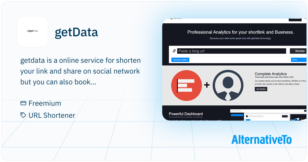 getData: Getdata is a online service for shorten your link | AlternativeTo