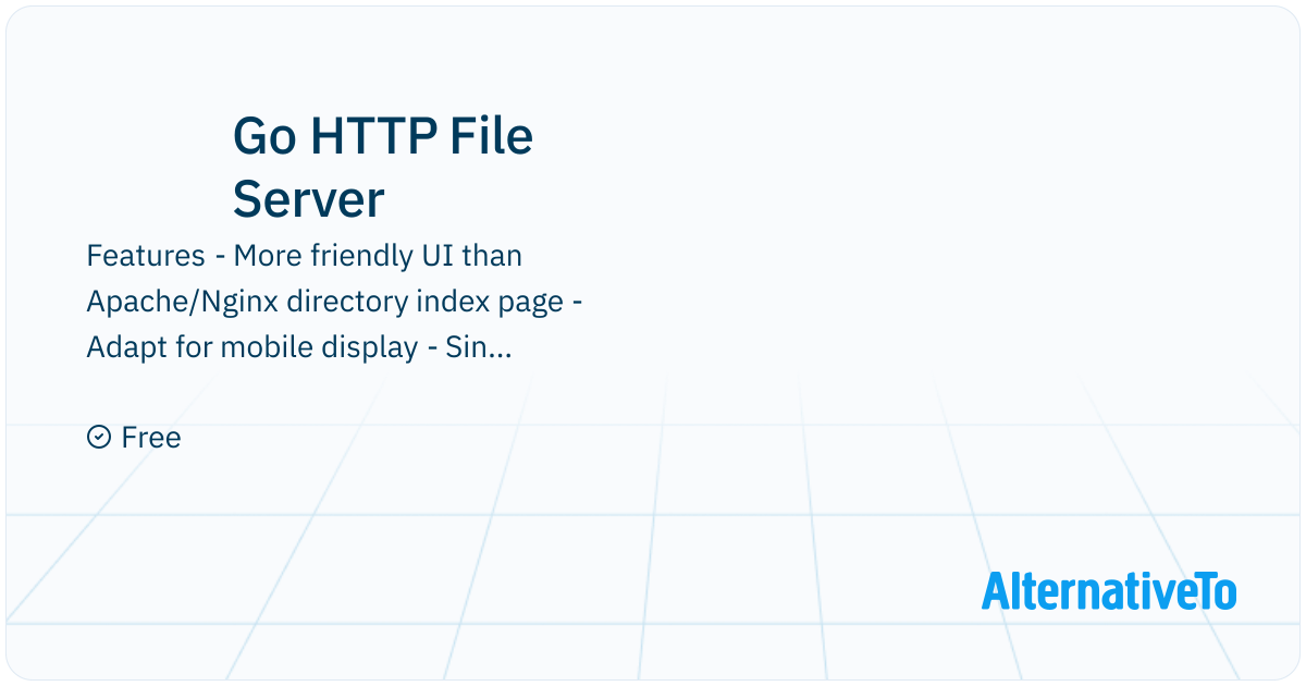 Go HTTP File Server: Simple command line based HTTP file server to ...