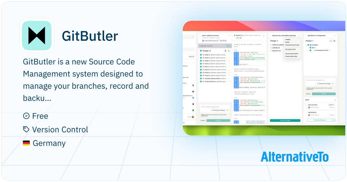 GitButler: The GitButler version control client, backed by Git, powered ...