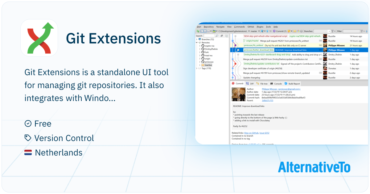Git Extensions: Standalone UI tool for | AlternativeTo
