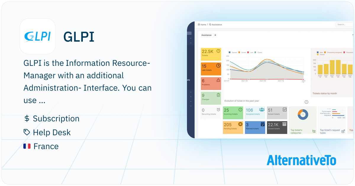 GLPI: IT Service Management software based on open source technologies ...