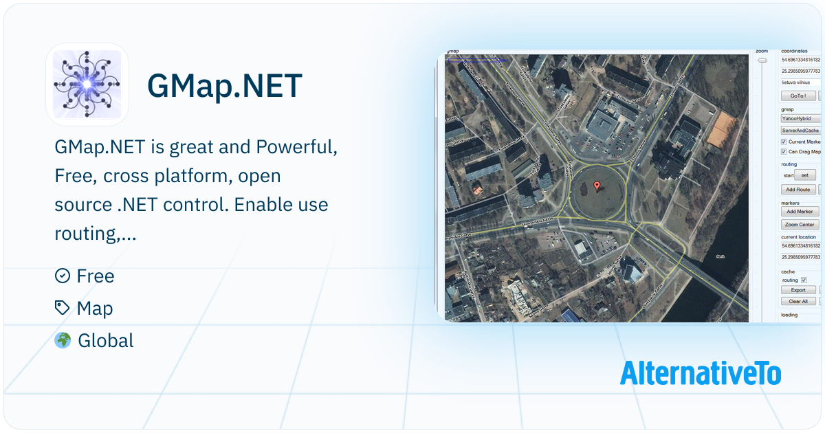Gmap Project GMap.NET: GMap | AlternativeTo