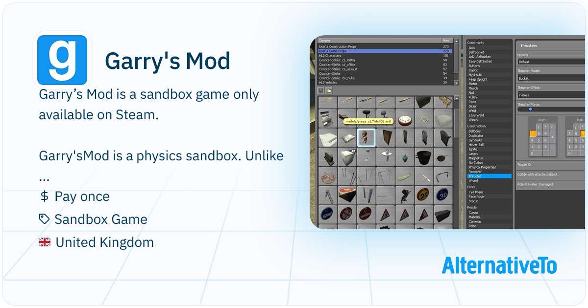 Garry's Mod: Sandbox Game based around the idea of building ...