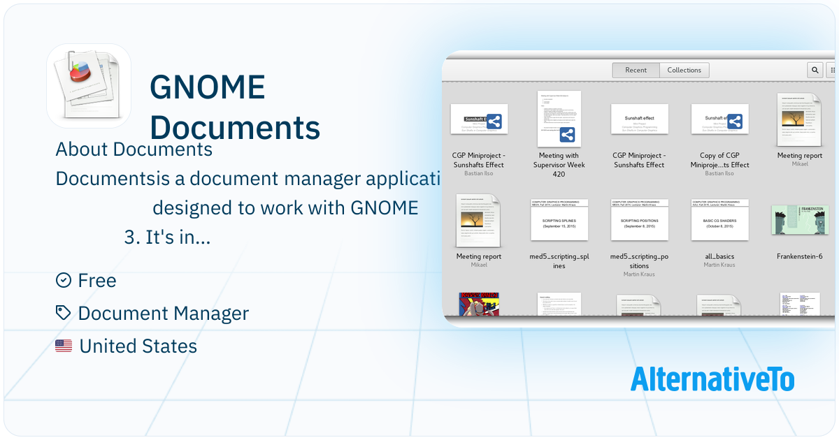 GNOME Documents: Documents is a document manager application designed ...