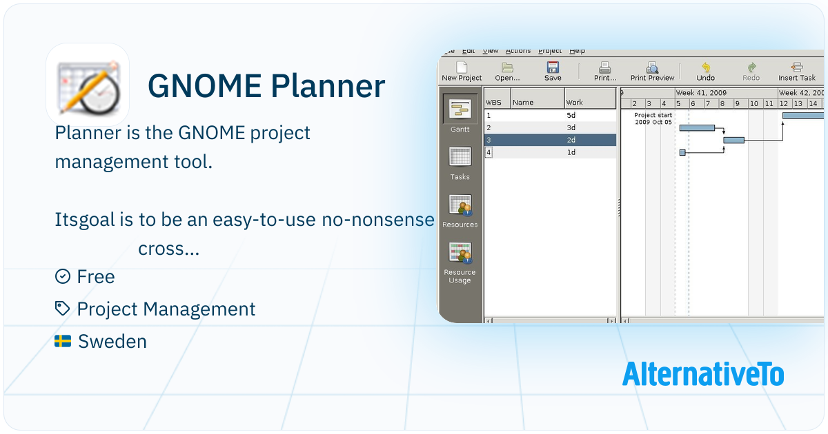 GNOME Planner: Planner is the GNOME project management tool licensed ...