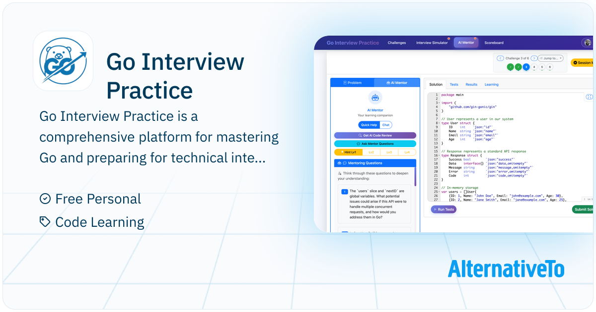 Go Interview Practice: Platform with coding challenges designed to help ...